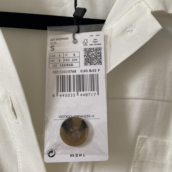 Mango Button Shirt Dress - Picture 9 of 9